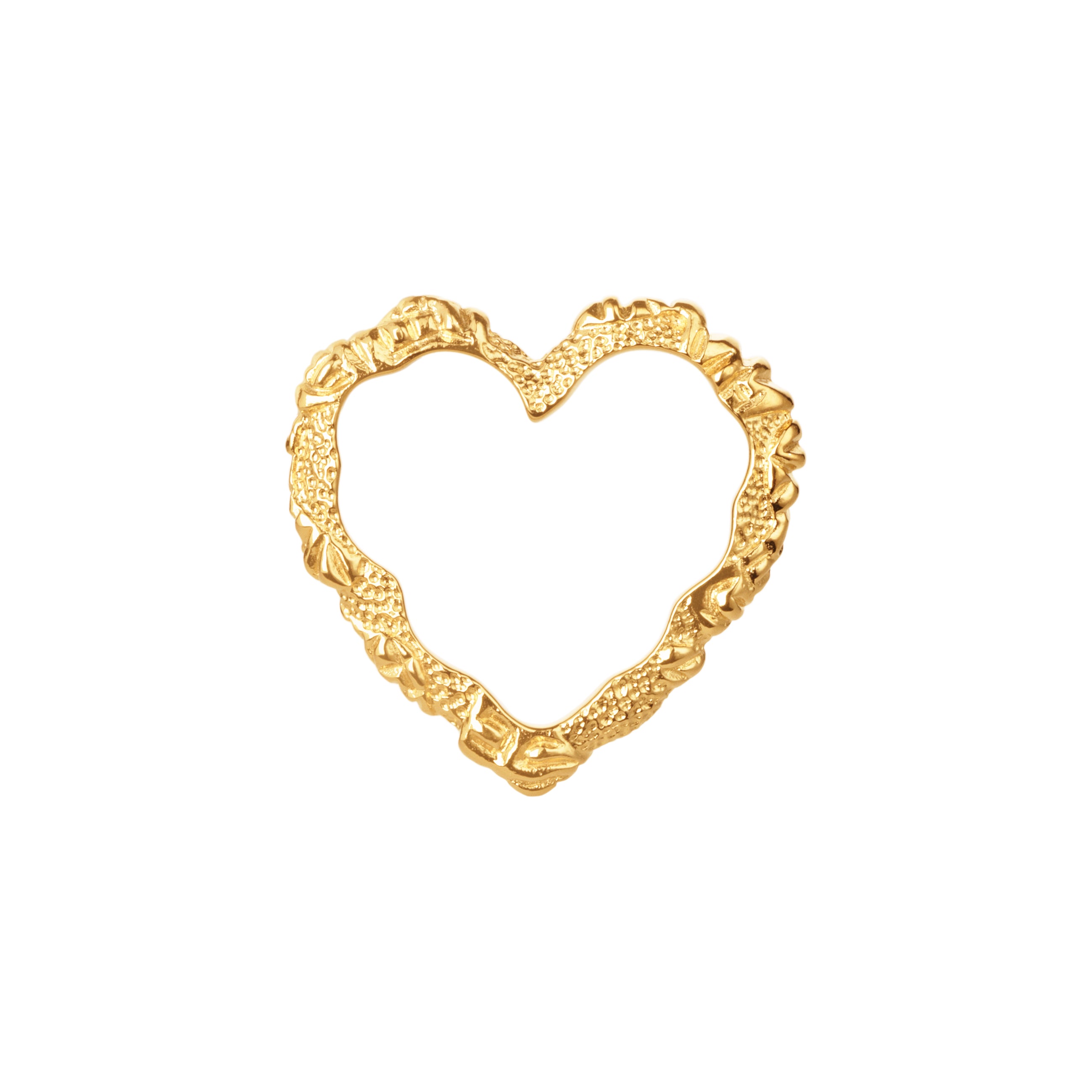 Heart Crush vedhæng - forgyldt